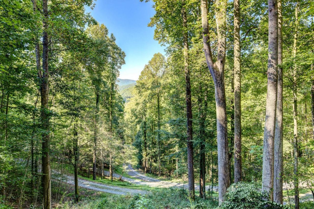 Waynesville Cabin With Covered Deck And Fire Pit! Lake Junaluska Екстериор снимка